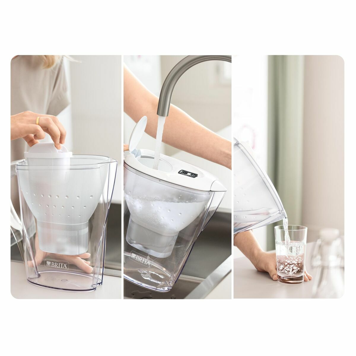 Filter jug Brita Marella + Maxtra Pro 1051130 White Plastic 2,4 L